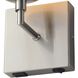 Globe LED 6 inch Satin Nickel Wall Sconce Wall Light